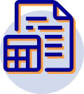 icon of papers and calculator